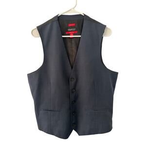 Kenneth Cole Awearness Extreme Slim Fit Navy Blue Suit Vest